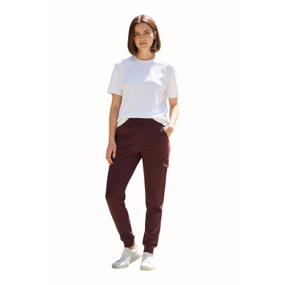 32 Degrees Heat Jogger Tech Cargo Pants Burgundy Large Performance Fit New
